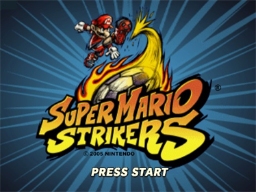 Super Mario Strikers - Screenshot - Game Title Image