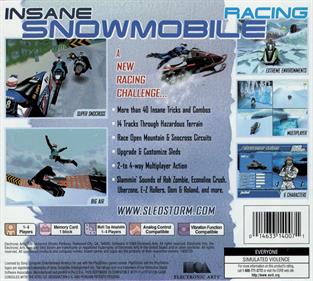 Sled Storm - Box - Back Image