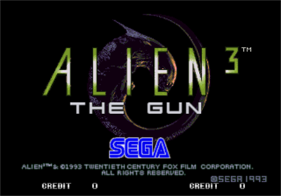 Alien 3: The Gun - Screenshot - Game Title Image