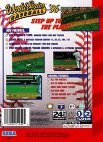 World Series Baseball '96 - Box - Back Image