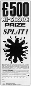 Splat! - Advertisement Flyer - Front Image