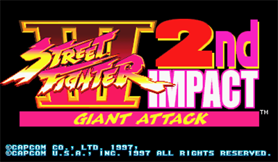 Street Fighter III 2nd Impact: Giant Attack - Screenshot - Game Title Image