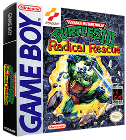 Teenage Mutant Ninja Turtles III: Radical Rescue - Box - 3D Image