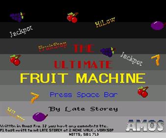 Ultimate Fruit Machine - Screenshot - Game Title Image