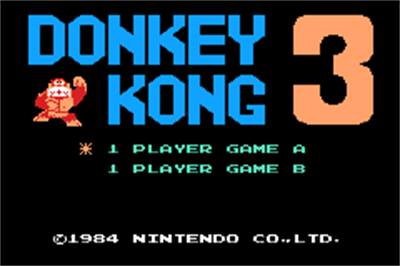 E-Reader Donkey Kong 3 - Screenshot - Game Title Image
