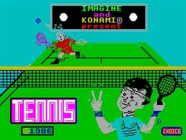 Konami's Tennis - Screenshot - Game Title Image