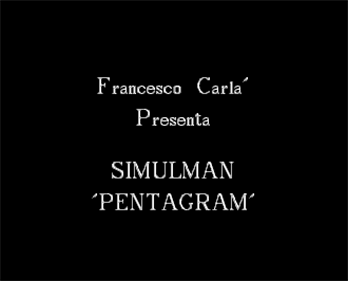 Simulman 10: Pentagram - Screenshot - Game Title Image