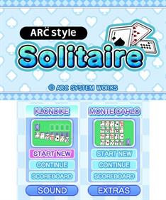 ARC STYLE: Solitaire - Screenshot - Game Title Image