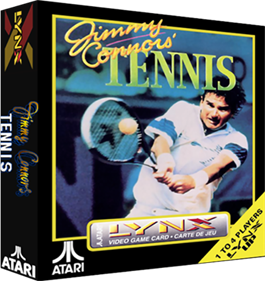 Jimmy Connors' Tennis - Box - 3D Image