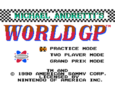 Michael Andretti's World GP - Screenshot - Game Title Image
