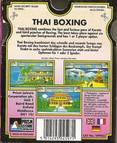 Thai Boxing - Box - Back Image