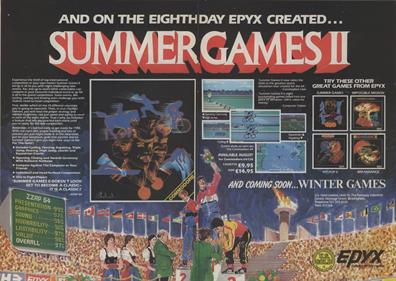 Summer Games II - Advertisement Flyer - Front Image