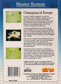 Champions of Europe - Box - Back Image