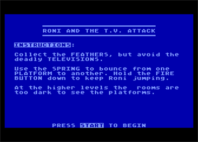 Roni and the T.V. Attack - Screenshot - Game Title Image