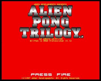 Alien Pong Trilogy - Screenshot - Game Title Image