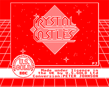 Crystal Castles: Diamond Plateaus in Space - Screenshot - Game Title Image