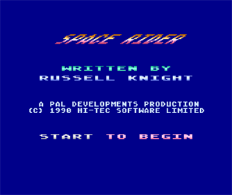 Space Rider - Screenshot - Game Title Image