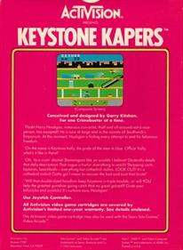 Keystone Kapers - Box - Back Image
