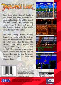 Dragon's Lair: The Adventure Continues - Fanart - Box - Back Image