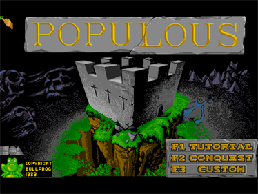 Populous & The Promised Lands - Screenshot - Game Title Image