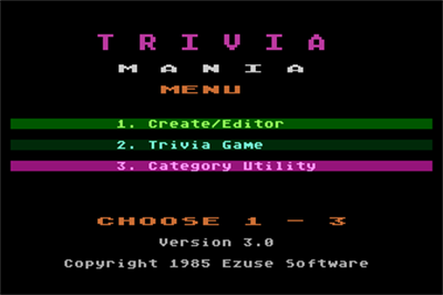 Trivia Mania - Screenshot - Game Title Image