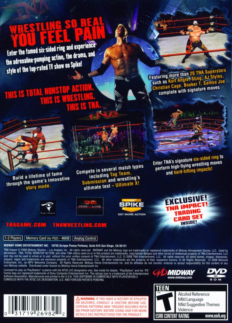 Tna impact total nonstop action wrestling images launchbox games