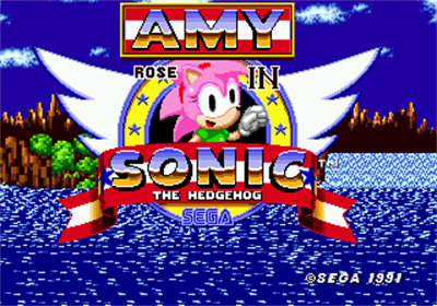 Amy Rose in Sonic The Hedgehog - Screenshot - Game Title Image