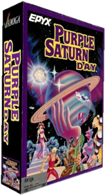 Purple Saturn Day - Box - 3D Image