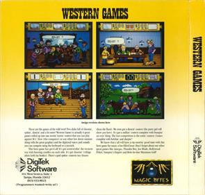 Western Games - Box - Back Image