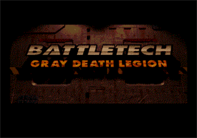 Battletech: Gray Death Legion - Screenshot - Game Title Image