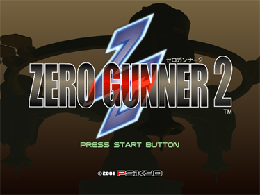 Zero Gunner 2 - Screenshot - Game Title Image