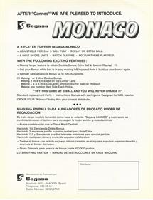 Monaco - Advertisement Flyer - Back Image