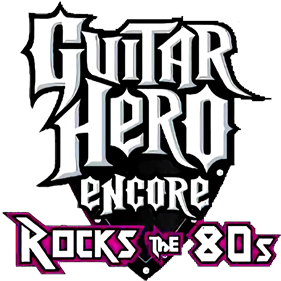 Guitar Hero Encore: Rocks the 80s - Clear Logo Image