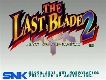 The Last Blade 2: Heart of the Samurai - Screenshot - Game Title Image