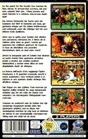 Golden Axe: The Duel - Box - Back Image