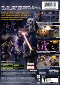 X-Men Legends - Box - Back Image