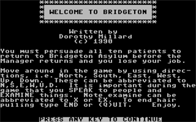 Trouble at Bridgeton - Screenshot - Game Title Image