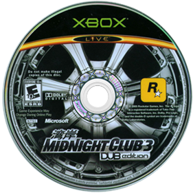 Midnight Club 3: Dub Edition - Disc Image