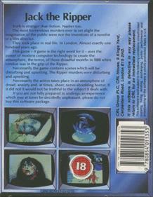 Jack the Ripper - Box - Back Image