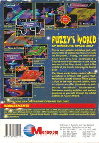Fuzzy's World Of Miniature Space Golf - Box - Back Image