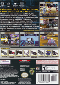 Metal Arms: Glitch in the System - Box - Back Image
