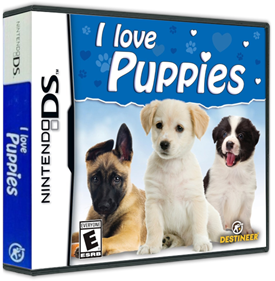 I Love Puppies - Box - 3D Image