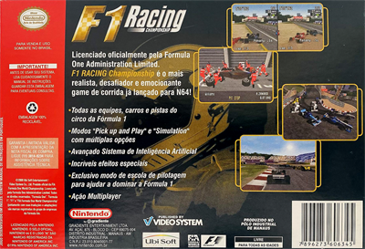 F1 Racing Championship - Box - Back Image