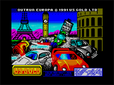 Out Run Europa - Screenshot - Game Title Image