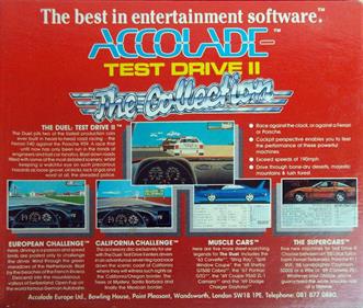 Test Drive II: The Collection - Box - Back Image