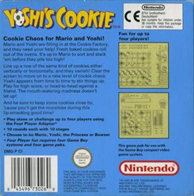 Yoshi's Cookie - Box - Back Image