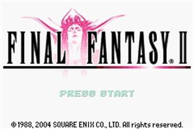 Final Fantasy I & II: Dawn of Souls - Screenshot - Game Title Image