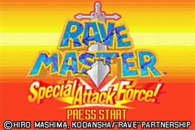 Rave Master: Special Attack Force! - Screenshot - Game Title Image