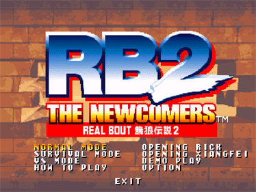 RB2: The Newcomers: Real Bout Fatal Fury 2 - Screenshot - Game Title Image