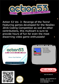 Action 53 Vol. 3: Revenge of the Twins - Fanart - Box - Back Image
